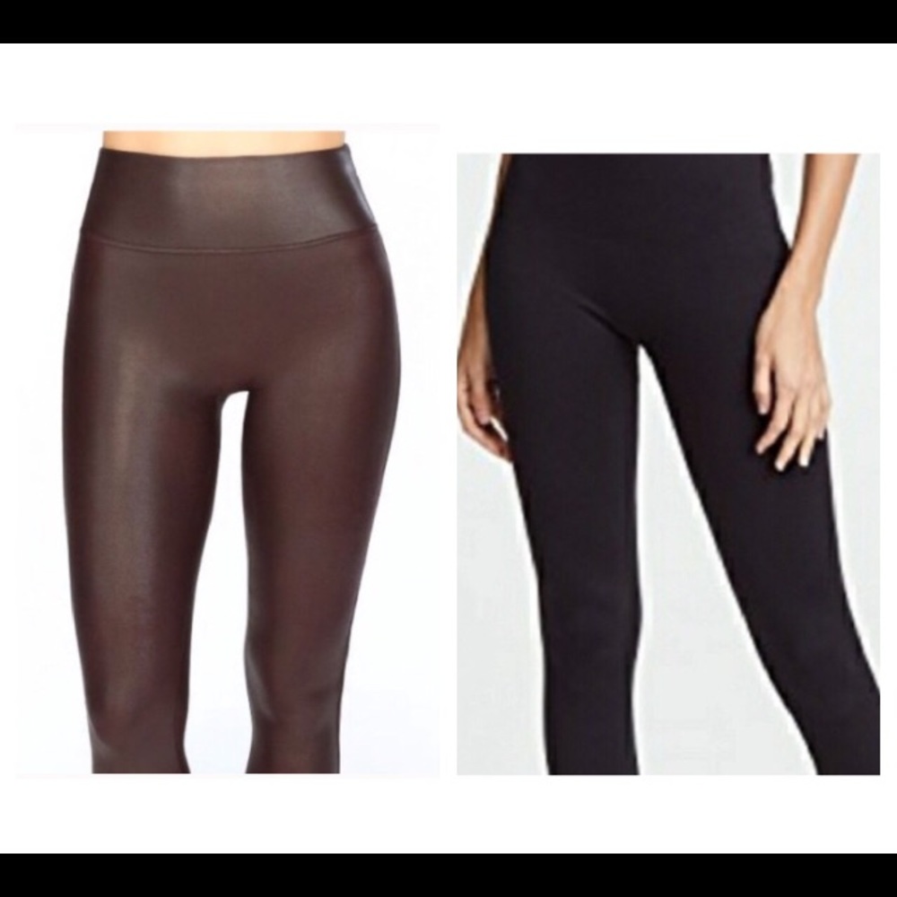 Faux Leather Spanx (you get both pairs)